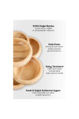 3'lü Bambu Çerezlik Seti