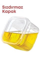 6+1 Sızdırmaz Kapaklı Line Saklama Kabı Seti Kahvaltı&çerezlik Şeffaf