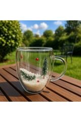 MİAİSONE Eğlenceli Çift Cidarlı Çam Bardak