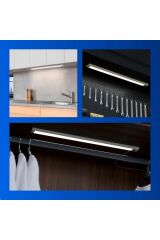 Mıknatıslı Şarjlı Sensörlü Dolap İçi LED Lamba - 50 cm