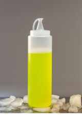 MasterChef 700 ml Sıkmalı Yağlık & Sosluk Şişesi Şeffaf Plastik, Pratik Kullanım