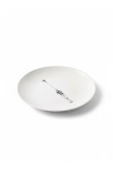 6'lı Seramik Pasta Tabağı Seti | Minimalist Zürafa Desenli | 21 cm Şık Sunum & Kahvaltı Tabağı