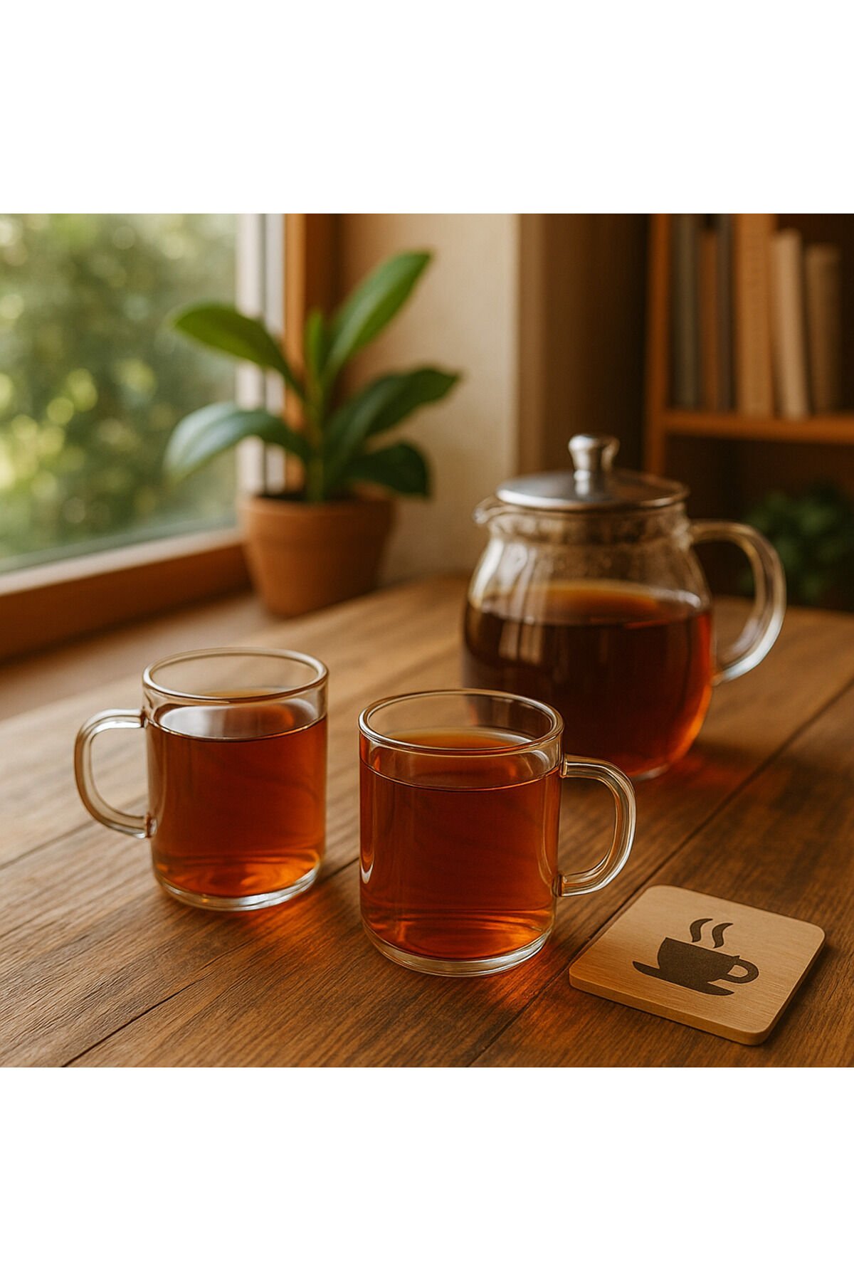 Maisone 6’lı Borosilikat Cam Çay Bardağı – Isıya Dayanıklı, Şeffaf ve Zarif Tasarım