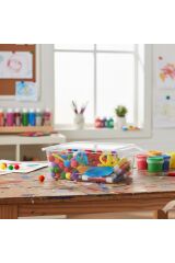 Dolapta dağınıklığı bitiren 6 Litre Kapaklı Şeffaf Saklama Kabı Buzdolabı ve Çok Amaçlı Düzenleyici