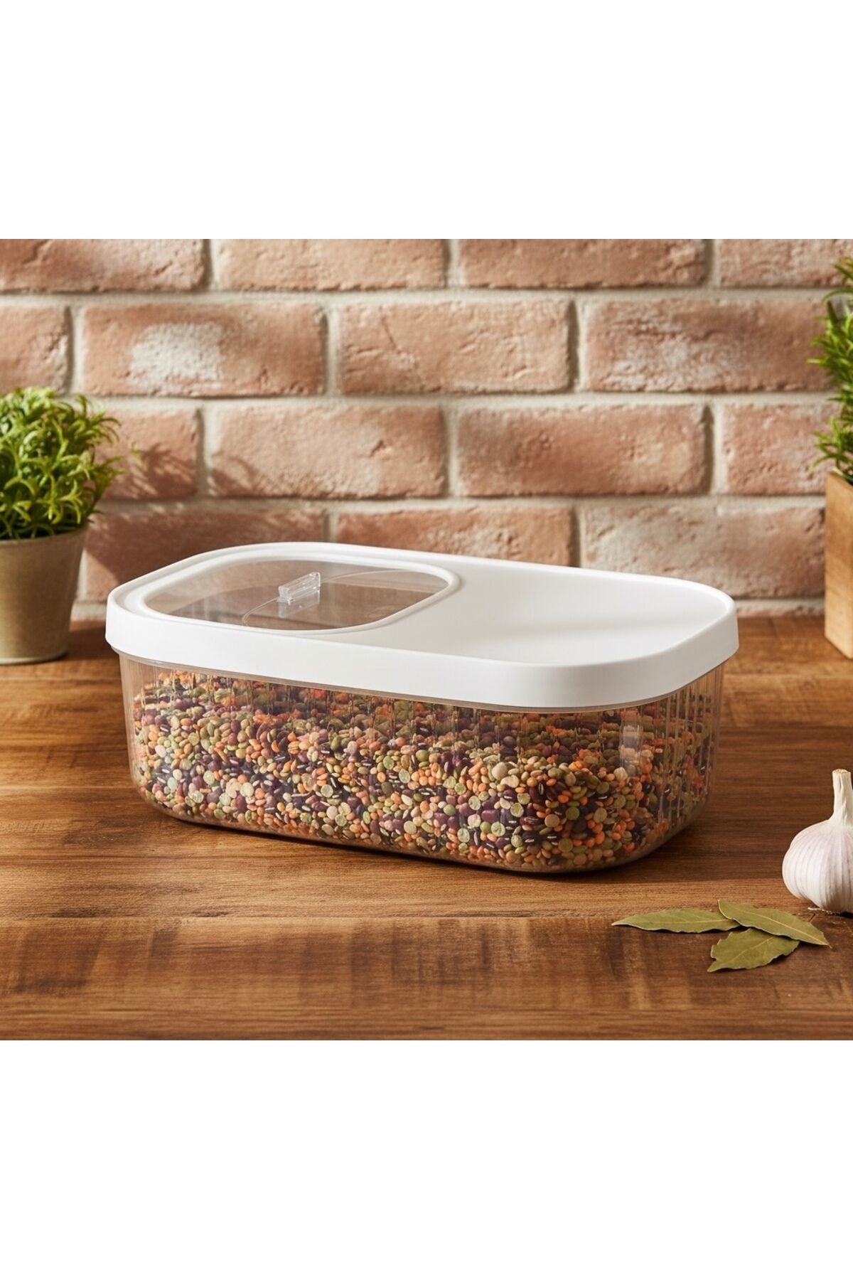 Çok Amaçlı Kapaklı Saklama Kabı Multibox | Pratik Kapaklı Şeffaf Kiler & Banyo Düzenleyici