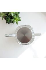 1 Lt Premium Borosilikat Cam Yağdanlık – Çelik Kapaklı, Lüks ve Modern Tasarım