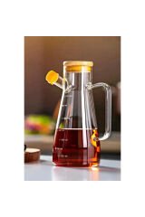 Standlı 2'li Cam Yağdanlık 900 ml Yağ şişesi damlatmaz akıtmaz Yağlık sirkelik