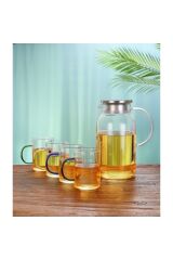 Borosilikat cam sürahi ve bardak seti