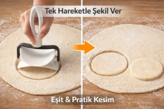 Daire Şekilli Hamur Kesici