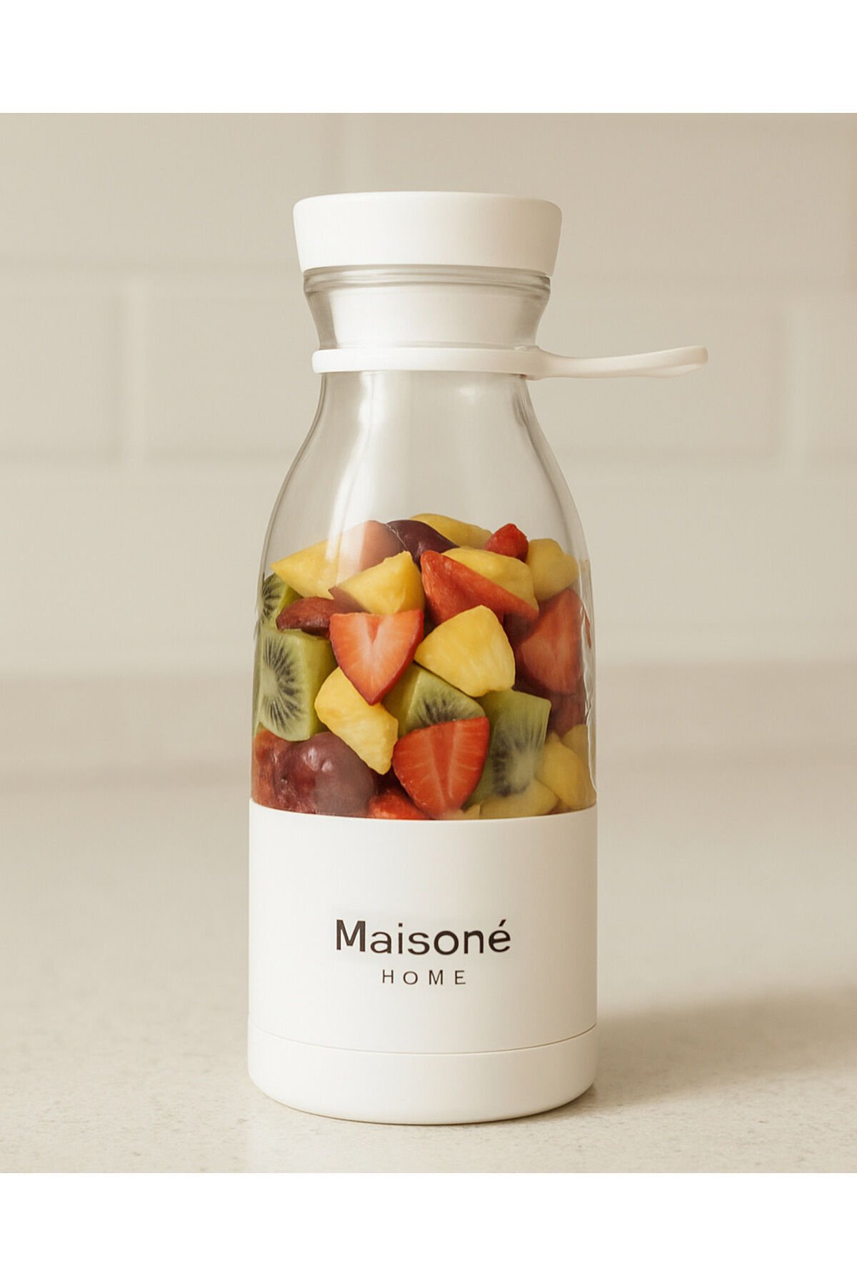 Mini Taşınabilir Blender – Şarjlı, 1000 ml, Meyve/Smoothie İçin, BPA İçermez Beyaz