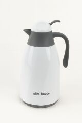 Elite House 1.3 Litre Termos – 12 Saat Sıcak, 24 Saat Soğuk Muhafaza, Isı Yalıtımlı Çelik Gövde Beyaz