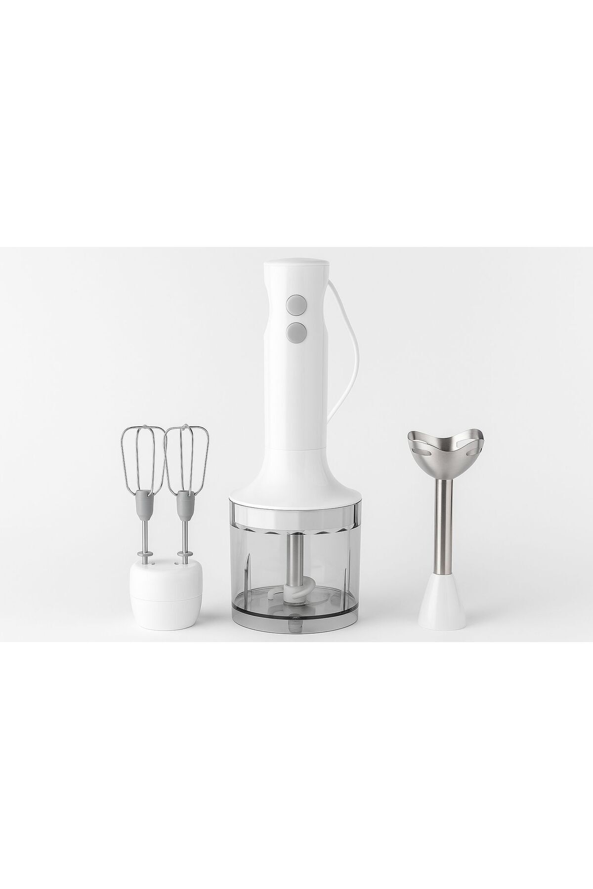Ultramix Beyaz Blender Seti | 1700W Güçlü Motor | Çırpıcı, Doğrayıcı ve Blender Aparatlı Beyaz